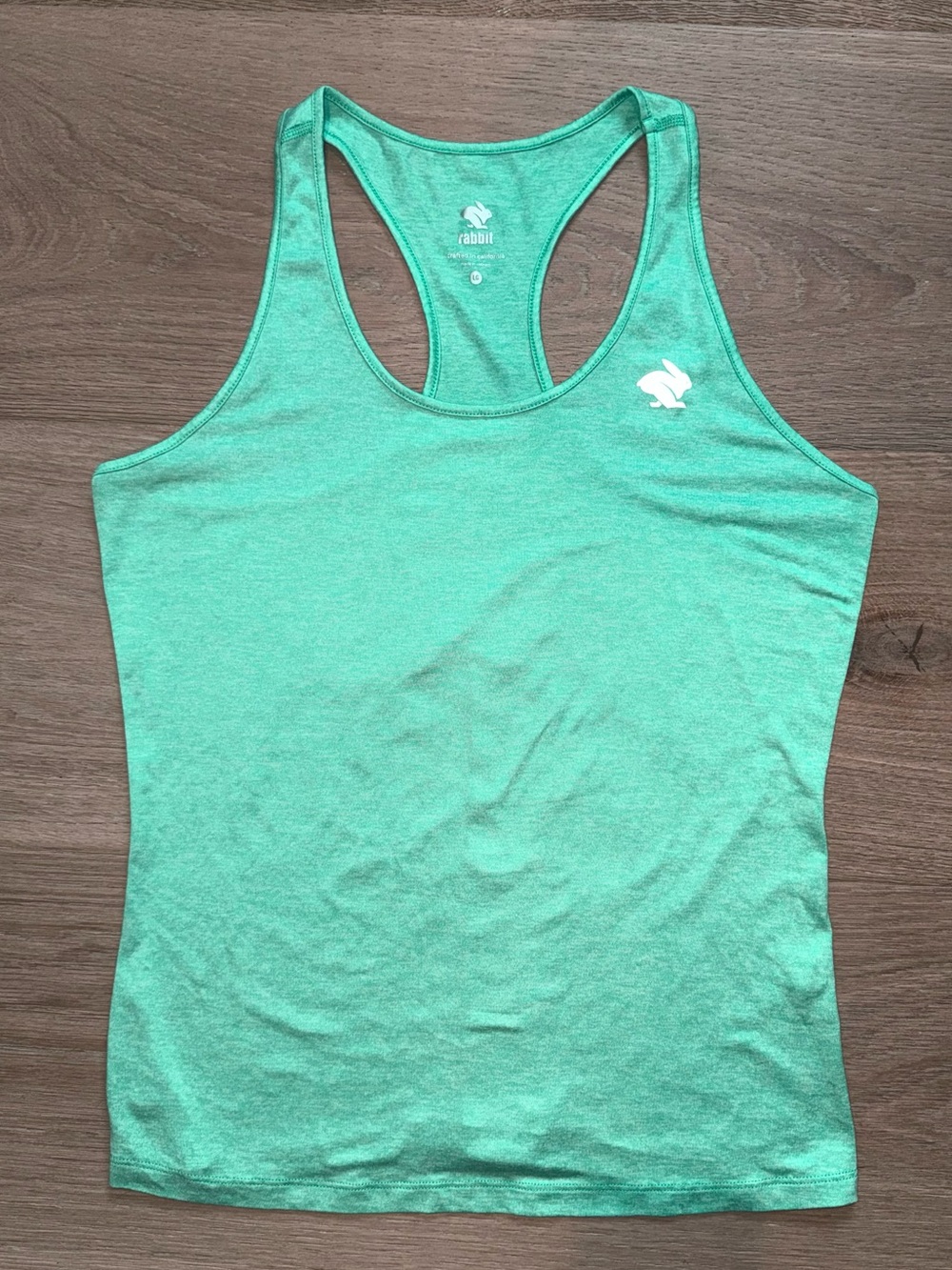 NWOT Rabbit running Women's EZ Tank Teal Turquoise Size L